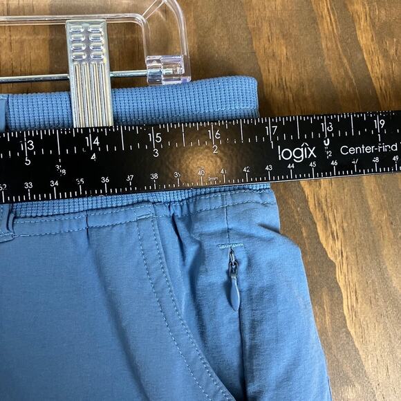 Simms Womens Shorts Sky Blue Drifter Fishing Mid Rise Outdoor Midi Stretch L - Picture 6 of 11